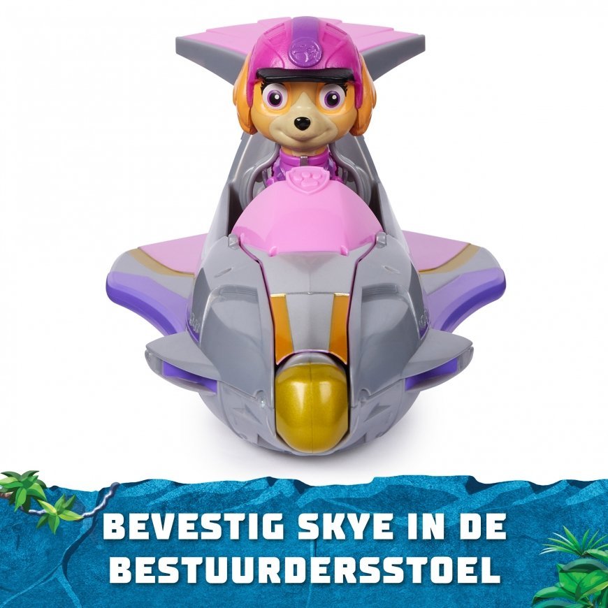 PAW Patrol Jungle Pups, Skye Falcon Vehicle, Toy Jet with Collectible Action Figure, Kids Toys for B – 3