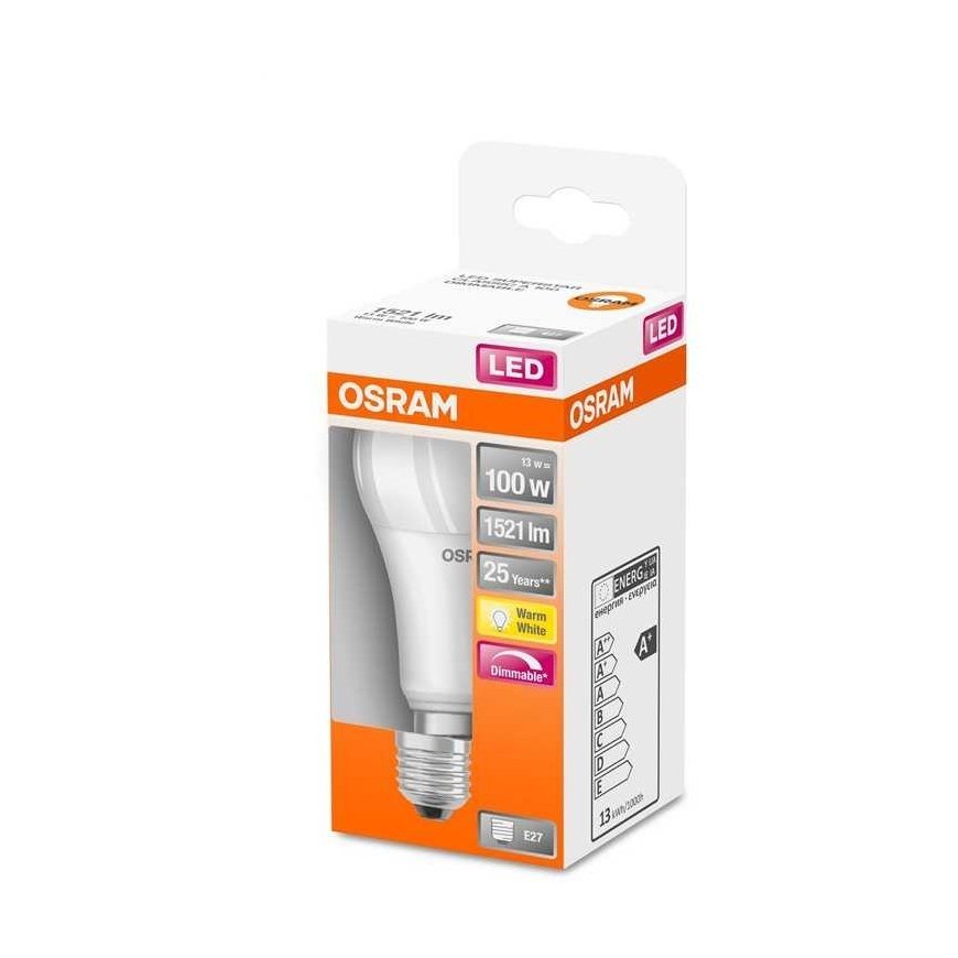 Ledvance LED bulb OSRAM, A60, E27, 13 W, 1521 lm, 2700 K – 2