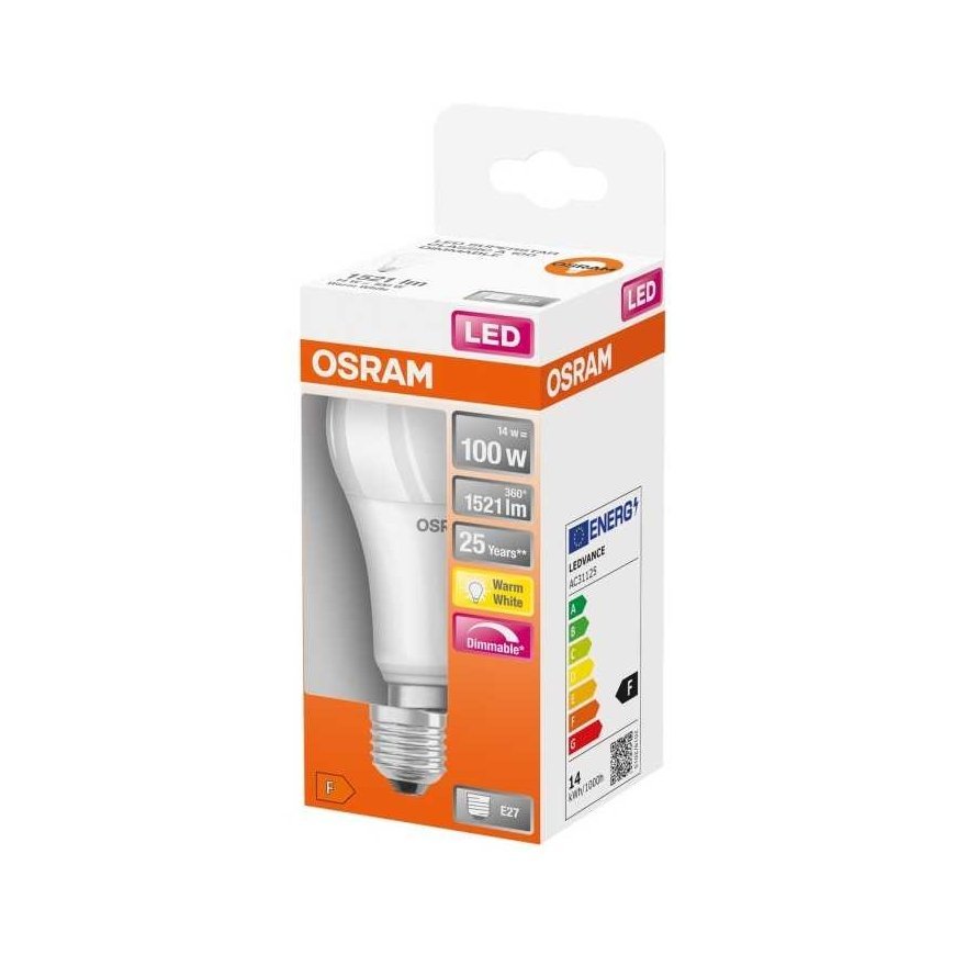 Ledvance LED lemputė OSRAM, A60, E27, 13 W, 1521 lm, 2700 K – 3