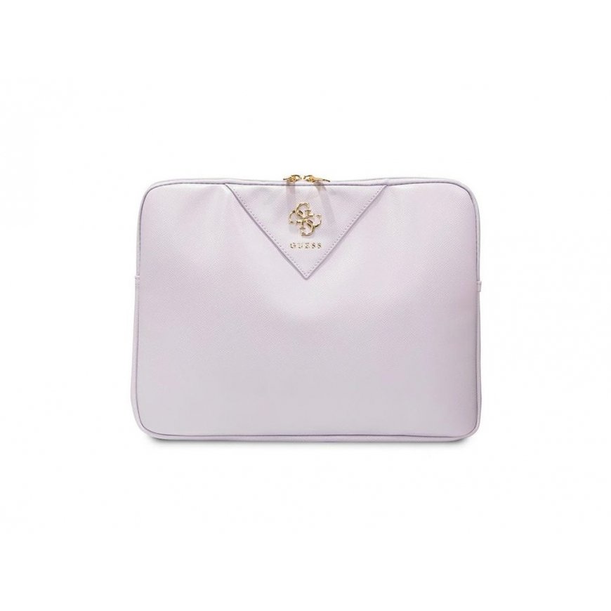 Guess Sleeve GUCS14ZPGSTEGU 14" fioletowy|purple Triangle 4G