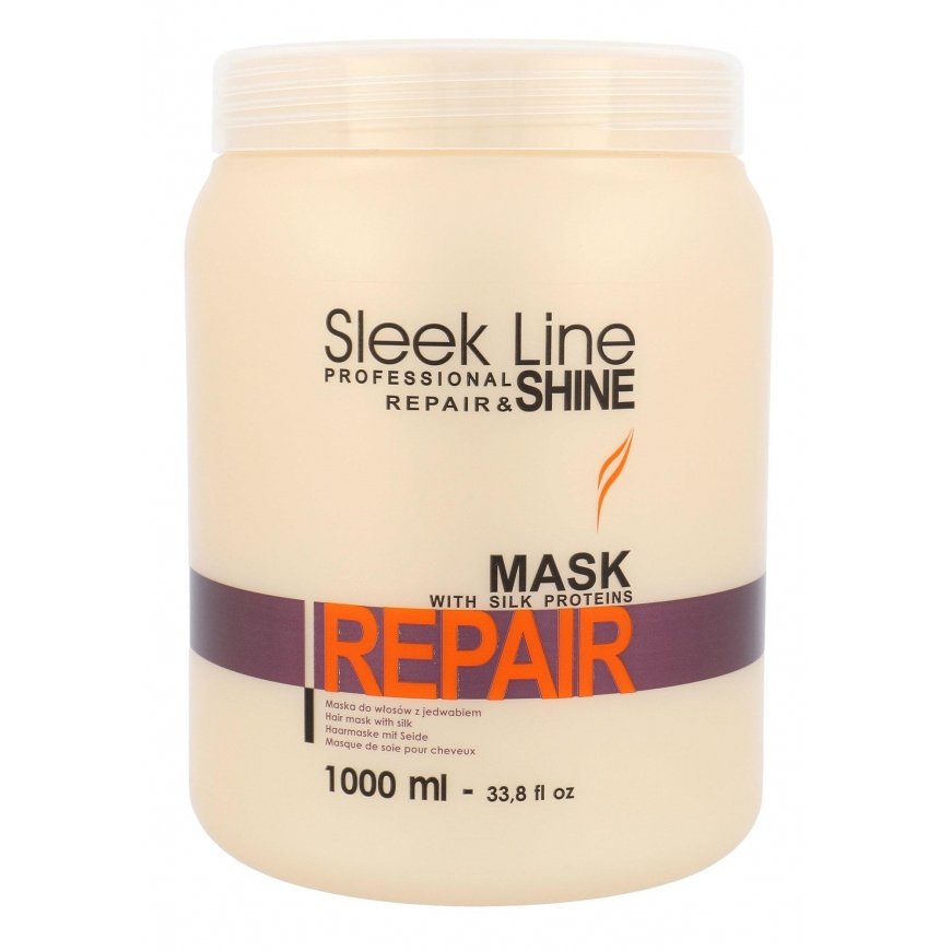 Stapiz Sleek Line Repair Mask Kaukė su šilku plaukams 1000ml – 4