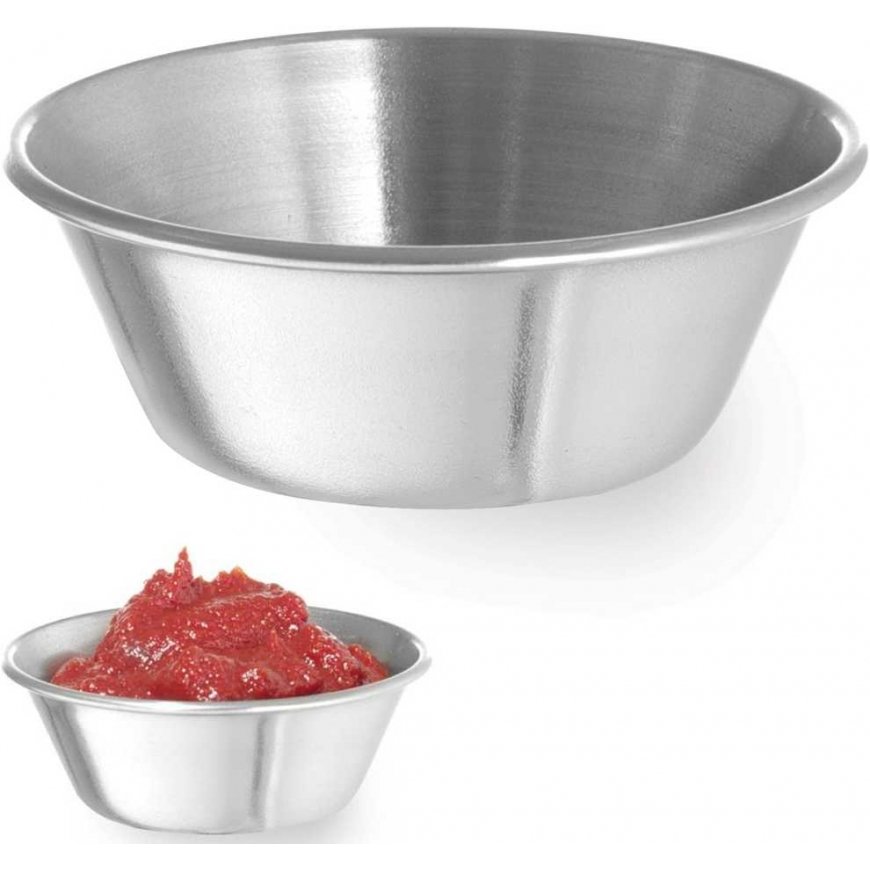 Ramekin dubuo, indas padažams ir dips, nerūdijančio plieno, skersmuo. 62 mm 12 vnt 45 ml - Hendi 400012