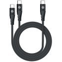 Celly USB-C - 2x USB-C-kabelis 100W PD 1,3m Svart Celly USB-C - 2x USB-C-kabelis 100W PD 1,3m Svart