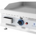 Royal Catering Dvigubas lygus reguliuojamas nerūdijančio plieno dujinis grilis gamtinėms dujoms 2x 3,1 kW 0,02 baro 60 x 40 cm