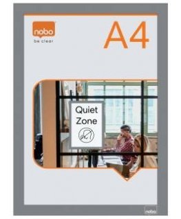 Nobo Infotavle magnetic/selvklæb A4 silver (2)