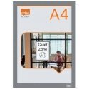 Nobo Infotavle magnetic/selvklæb A4 silver (2)