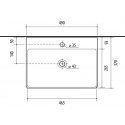 Praustuvė RIVA 50C-1, 490×370 mm Praustuvė RIVA 50C-1, 490×370 mm