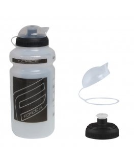 Bottle FORCE andquotFandquot 0.5 l, Transparent/Black 65559