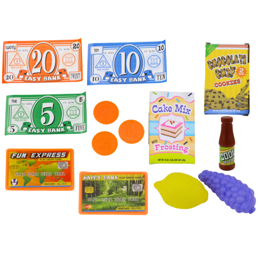 Lean Toys Set Donut Shop Confectionery Cash Register Microwave – 4