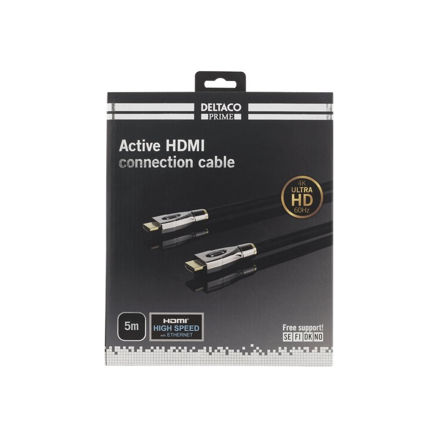 Deltaco Prime HDMI kabelis 5 m HDMI Type A (Standard) Melns – 2