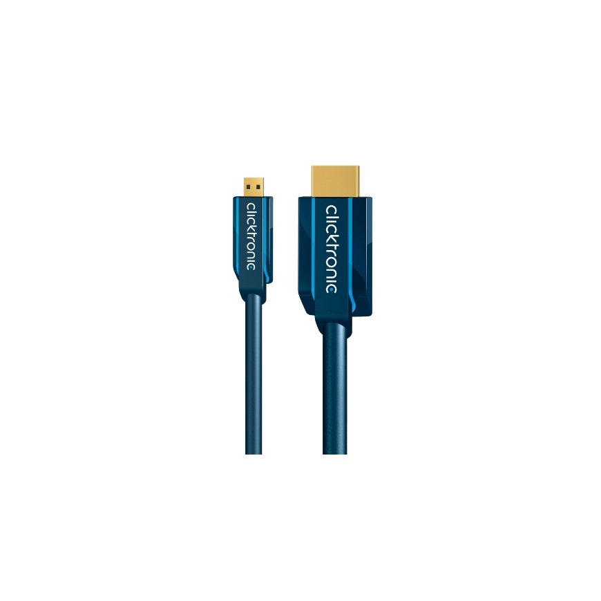 ClickTronic 5m Micro-HDMI Adapter HDMI kabelis