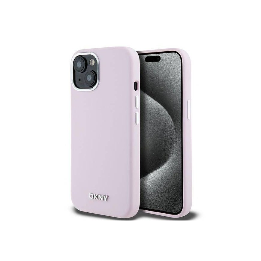 DKNY DKHMP15SSMCHLP iPhone 15 | 14 | 13 6.1" różowy|pink hardcas