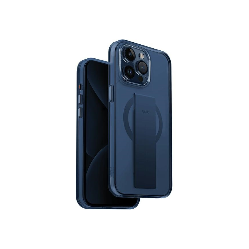 Dėklas UNIQ etui Heldro Mag iPhone 15 Pro 6.1" Magclick Charging mėlyna/ultramarine deep mėlynas