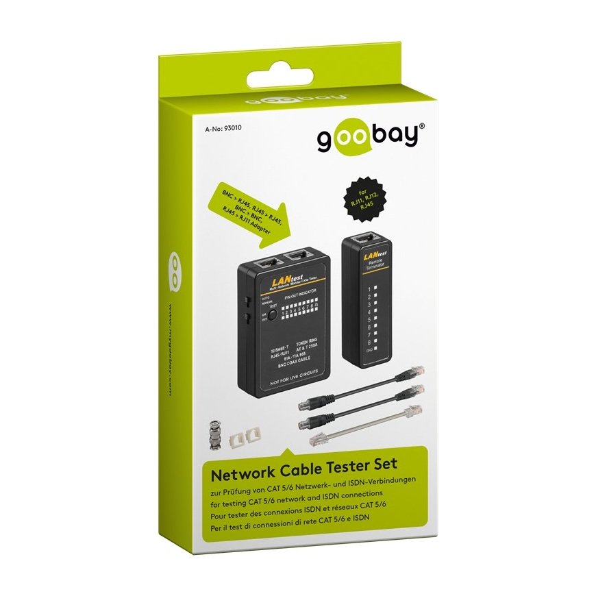 Goobay 93010 datortīkla vadu testeris Melns – 3
