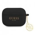 GUAPLSC4EK Guess 4G Charm Silicone Case for Airpods Pro Black