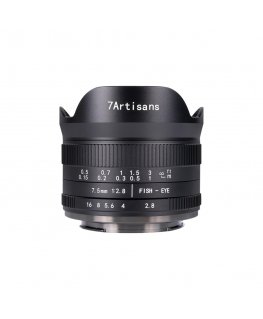 7Artisans 7.5mm F2.8 Mark II MILC Wide fish-eye lens Black