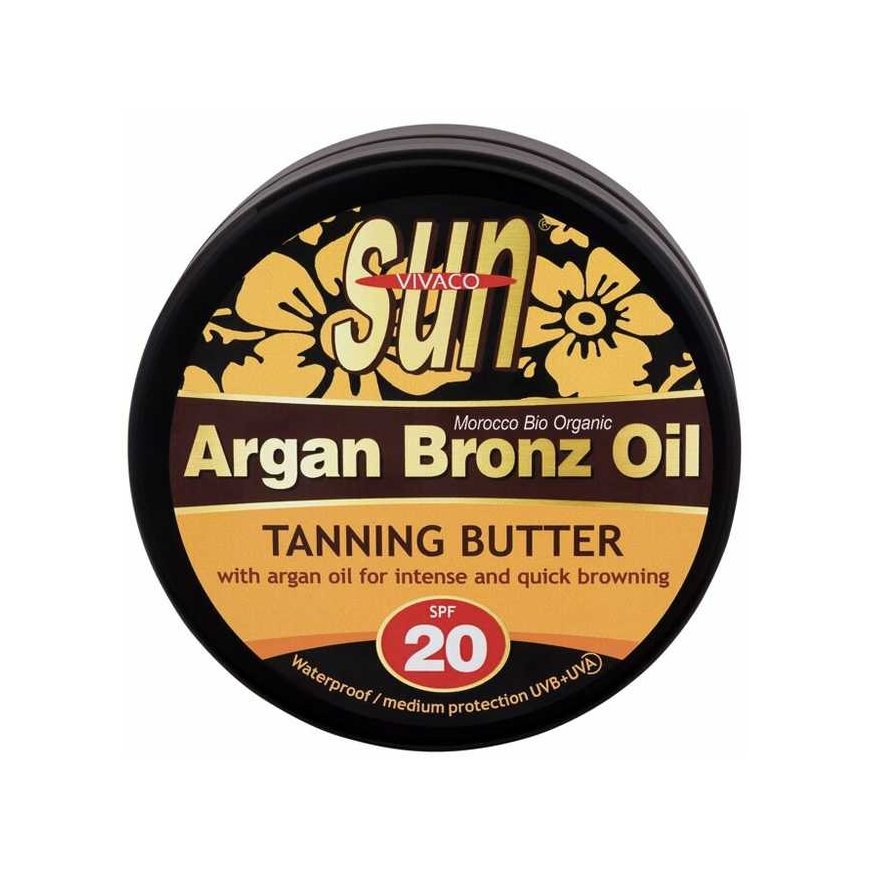 Vivaco Sun Argano Bronz Aliejus Suntan Butter Sun Losjonas kūnui unisex, 200 ml – 3