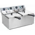 Royal Catering Dviejų kamerų elektrinė gruzdintuvė TIMER 2x8,5L Royal Catering Dviejų kamerų elektrinė gruzdintuvė TIMER 2x8,5L
