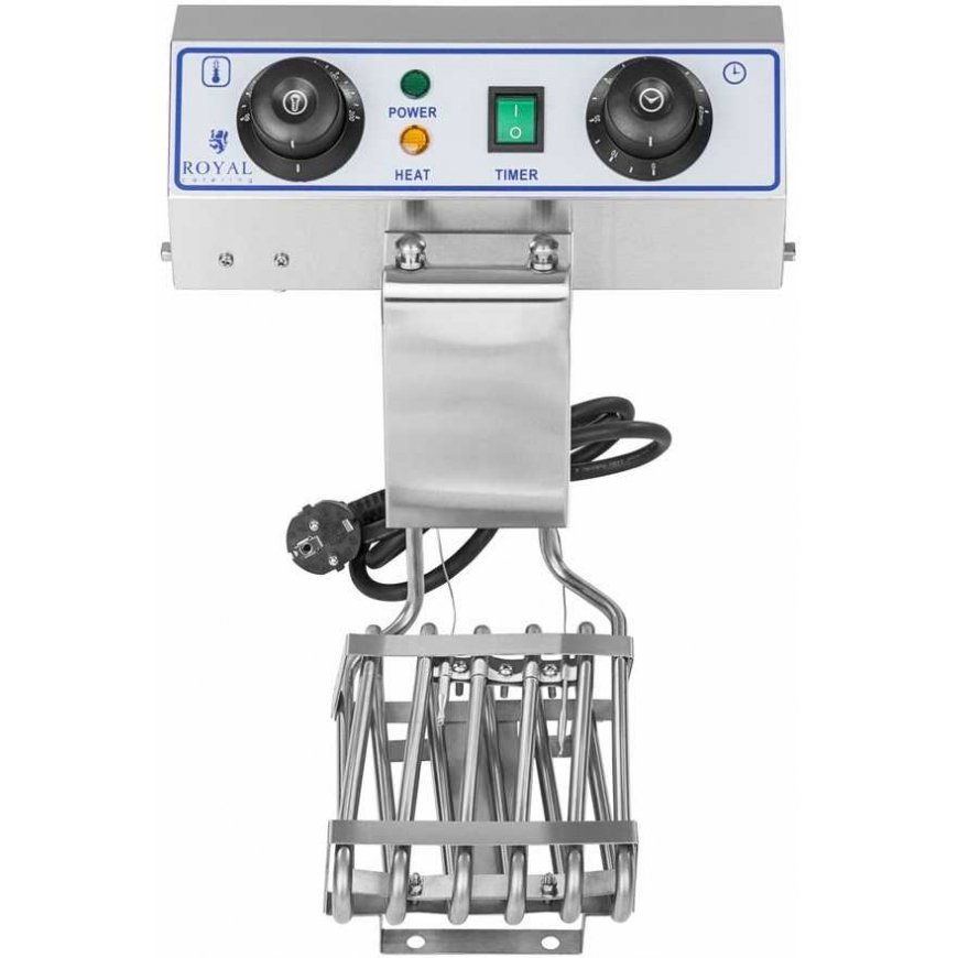 Royal Catering Dviejų kamerų elektrinė gruzdintuvė TIMER 2x8,5L – 5