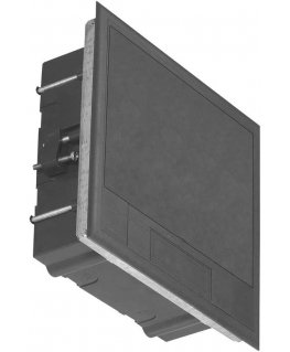 Orno Puszka podłogowa na gniazda modulowe 6 x 45x45mm or 12 x 22.5x45mm, cover: plastic, black