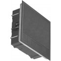 Orno Puszka podłogowa na gniazda modulowe 6 x 45x45mm or 12 x 22.5x45mm, cover: plastic, black