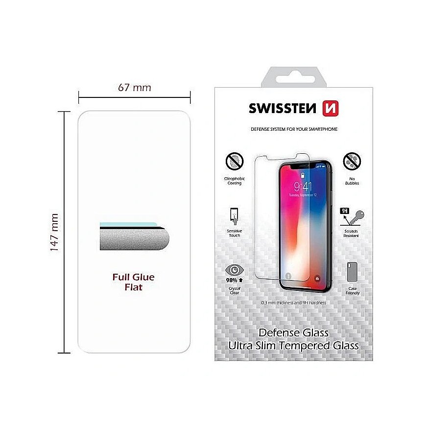Swissten Ultra Slim Tempered Glass Premium