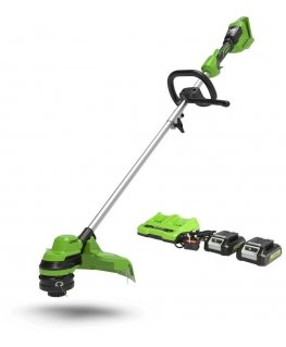 Lawnmower - trimmer Greenworks GD24X2LTK2x 2x24 V 2x2.0 Ah battery.