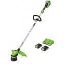 Lawnmower - trimmer Greenworks GD24X2LTK2x 2x24 V 2x2.0 Ah battery. Lawnmower - trimmer Greenworks GD24X2LTK2x 2x24 V 2x2.0 Ah battery.