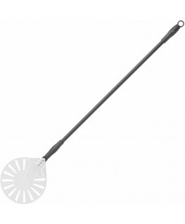 Hendi Pizza shovel with holes and sliding handle, aluminum, round, diameter. 230 mm length 1200 mm