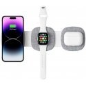 Dėklas Tech-Protect wireless charger A32 3in1 Magnetic MagSafe QI15W, pilkas Dėklas Tech-Protect wireless charger A32 3in1 Magnetic MagSafe QI15W, pilkas