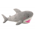 Lean Toys Plush Shark Mascot Cuddly Toy 50cm Gray Lean Toys Plush Shark Mascot Cuddly Toy 50cm Gray