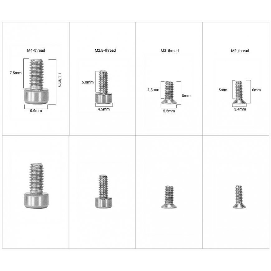 SMALLRIG 2326 SCREW SET FOR CAMERA ACCESSORIES – 4
