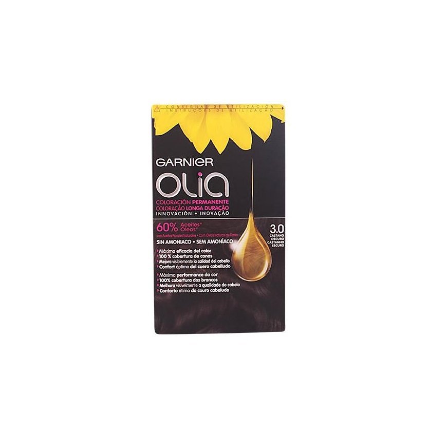 Garnier Olia nuolatinis dažymas 3,0 tamsiai ruda