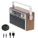 Camry Premium Radio CR 1183 Nešiojama Skaitmeninis Aliuminis, Juoda, Medis Camry Premium Radio CR 1183 Nešiojama Skaitmeninis Aliuminis, Juoda, Medis