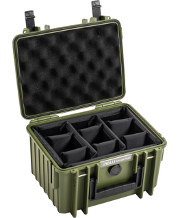 BW Outdoor Cases Type 2000 / Bronze green (divider system)