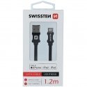Swissten MFI Textile Fast Charge 3A Lightning Data and Charging Cable 1.2m Swissten MFI Textile Fast Charge 3A Lightning Data and Charging Cable 1.2m