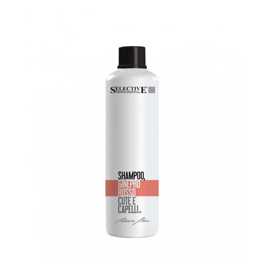 Selective Professional New GINEPRO ROSSO Valomasis šampūnas su raudonojo kadagio ekstraktu, 1000 ml – 2