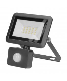 Orno FARO S LED prožektorius su PIR 20W, 1600lm, IP44, 4000K, aliuminis + stiklas