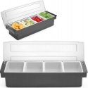 Bar Up Bartender container organizer for drink and cocktail accessories - 4 inserts Bar Up Bartender container organizer for drink and cocktail accessories - 4 inserts