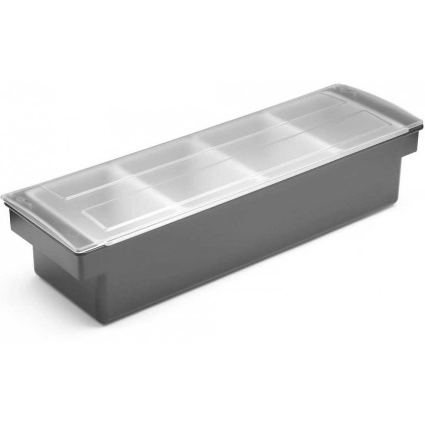 Bar Up Barmeno konteinerių tvarkyklė gėrimų ir kokteilių priedams - 4 įdėklai – 5