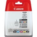 Canon PGI-580/CL-581 tindikassett 5 tk Originaal Standard Yield Must, Tsüaan, Magenta, Kollane Canon PGI-580/CL-581 tindikassett 5 tk Originaal Standard Yield Must, Tsüaan, Magenta, Kollane
