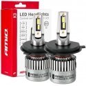 Żarówki samouke led seria k3 h4/h19 12v 6000k canbus amio-03682