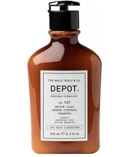 Depot NO. 107 Baltas Clay Sebum Control Šampūnas 250ml