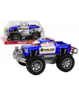 Lean Toys Police Car Pickup Mėlyna Off-Road Police Vehicle