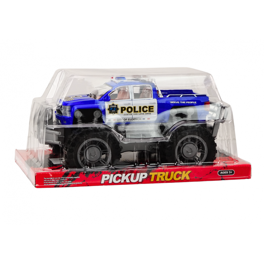 Lean Toys Police Car Pickup Mėlyna Off-Road Police Vehicle – 3