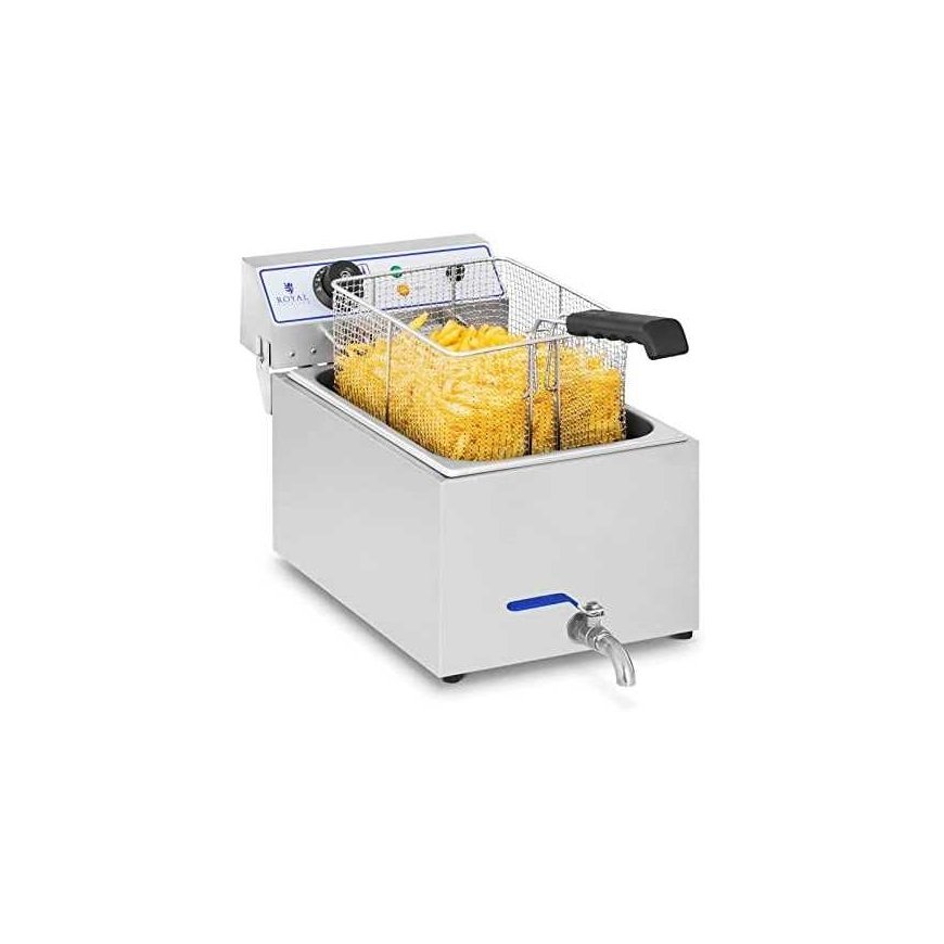 Gruzdintuvė Profesionali žuvies keptuvė su čiaupu 3000W 17L Royal Catering RCEF 15E – 5