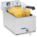 Fryer Professional fish fryer with tap 3000W 17L Royal Catering RCEF 15E Fryer Professional fish fryer with tap 3000W 17L Royal Catering RCEF 15E