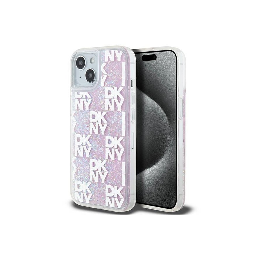 DKNY DKHCP15SLCPEPP iPhone 15 | 14 | 13 6.1" różowy|pink hardcas