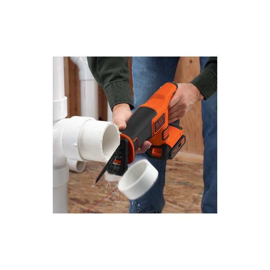 Black & Decker BDCR18N-XJ mäntäsaha 3000 spm musta, Oranssi – 4