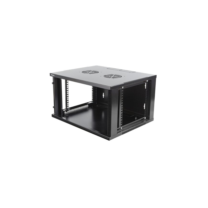 Deltaco 19-5406B palvelinteline 6U Itseseisova teline musta – 2